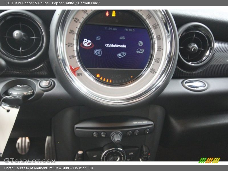 Pepper White / Carbon Black 2013 Mini Cooper S Coupe