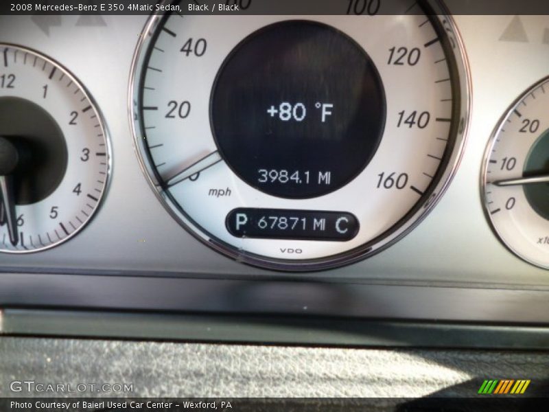 Black / Black 2008 Mercedes-Benz E 350 4Matic Sedan