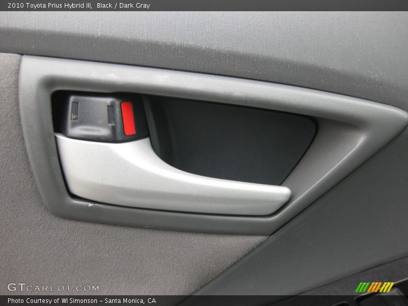 Black / Dark Gray 2010 Toyota Prius Hybrid III