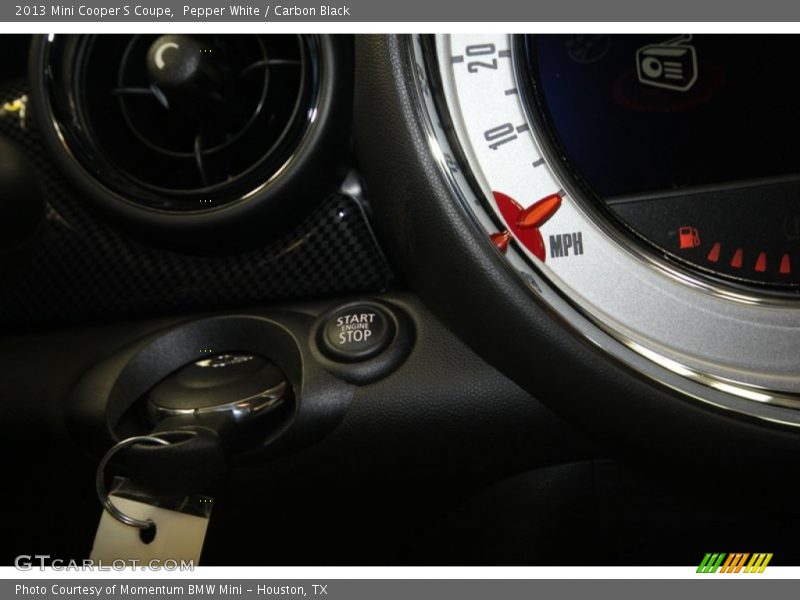 Pepper White / Carbon Black 2013 Mini Cooper S Coupe