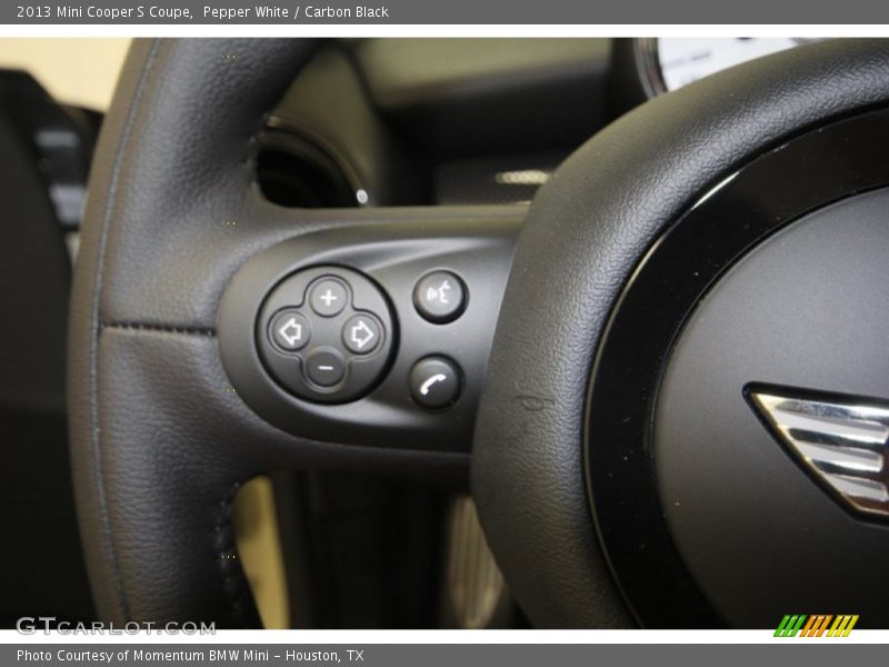 Pepper White / Carbon Black 2013 Mini Cooper S Coupe