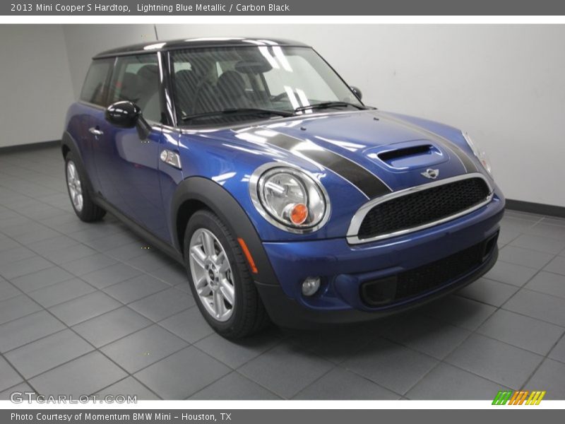 Lightning Blue Metallic / Carbon Black 2013 Mini Cooper S Hardtop