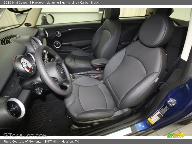 Lightning Blue Metallic / Carbon Black 2013 Mini Cooper S Hardtop