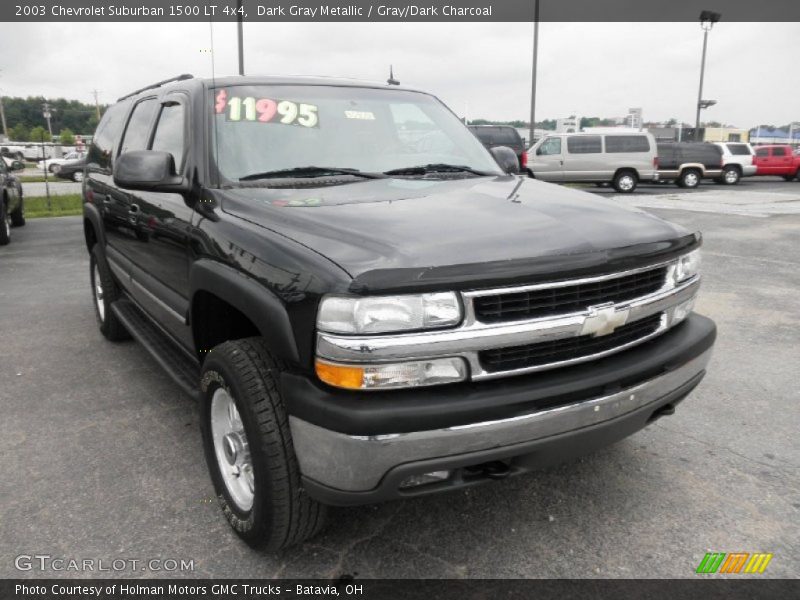 Dark Gray Metallic / Gray/Dark Charcoal 2003 Chevrolet Suburban 1500 LT 4x4
