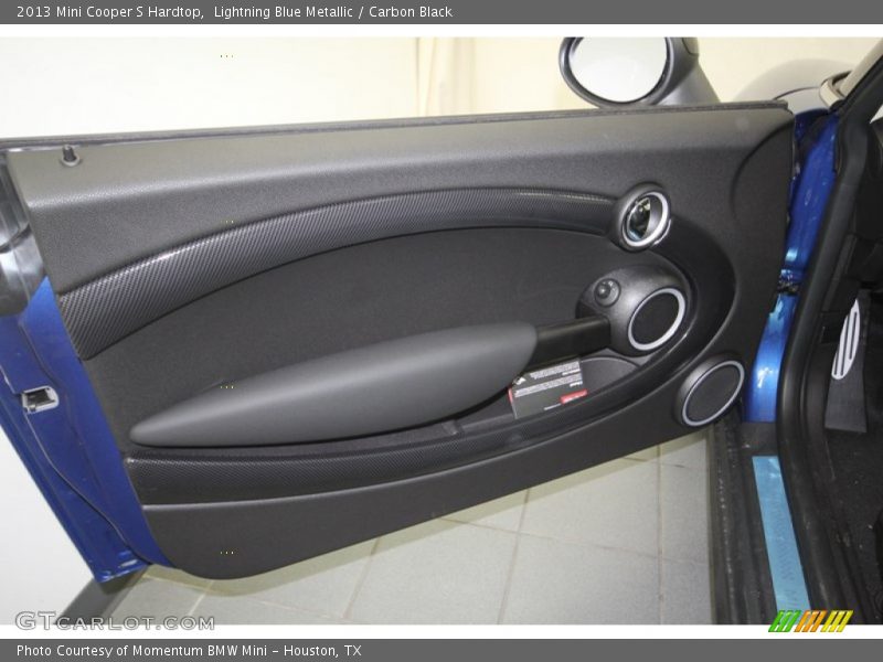 Lightning Blue Metallic / Carbon Black 2013 Mini Cooper S Hardtop