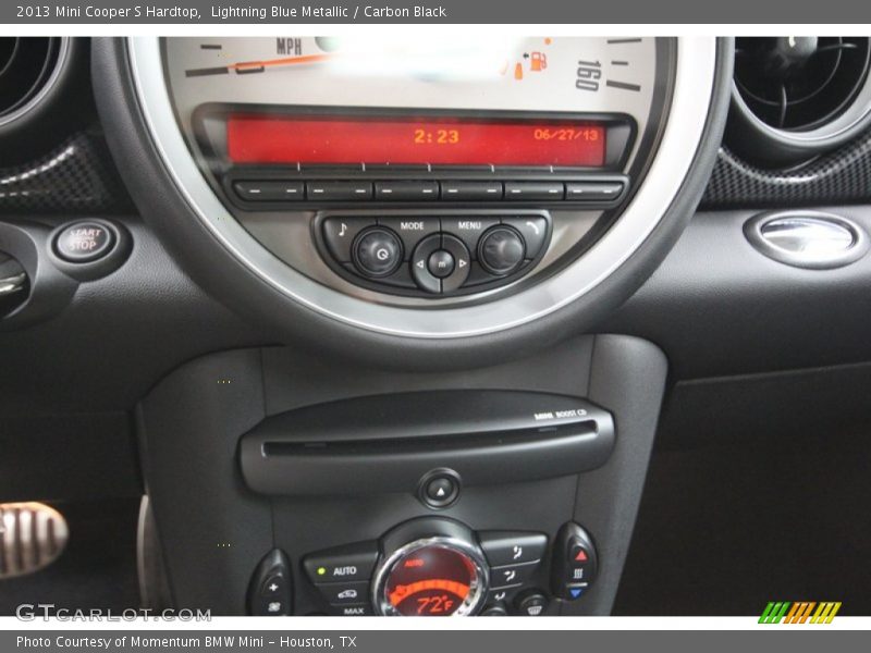 Lightning Blue Metallic / Carbon Black 2013 Mini Cooper S Hardtop