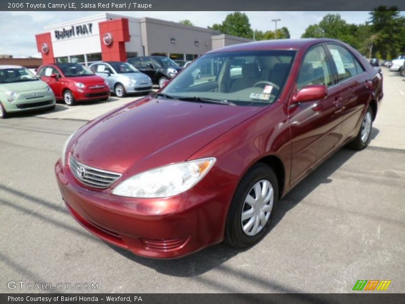 Salsa Red Pearl / Taupe 2006 Toyota Camry LE