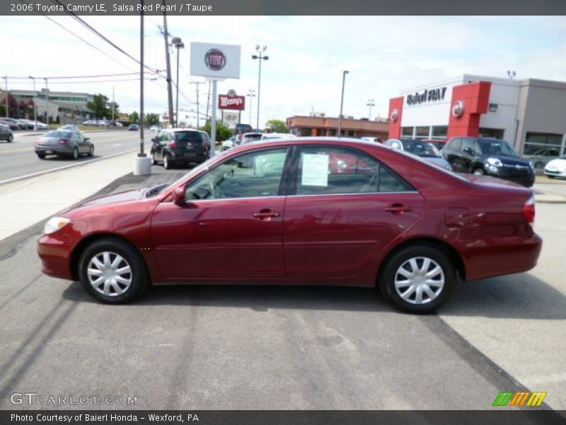 Salsa Red Pearl / Taupe 2006 Toyota Camry LE
