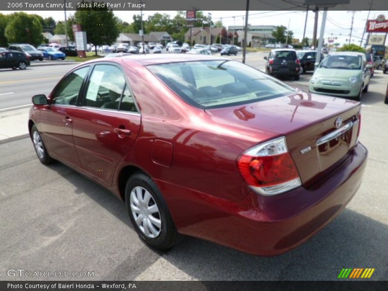 Salsa Red Pearl / Taupe 2006 Toyota Camry LE