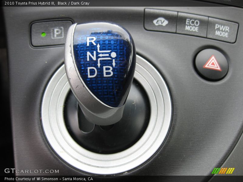 Black / Dark Gray 2010 Toyota Prius Hybrid III