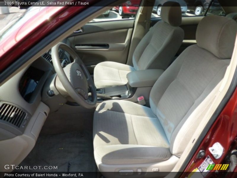 Salsa Red Pearl / Taupe 2006 Toyota Camry LE