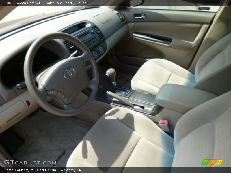 Salsa Red Pearl / Taupe 2006 Toyota Camry LE
