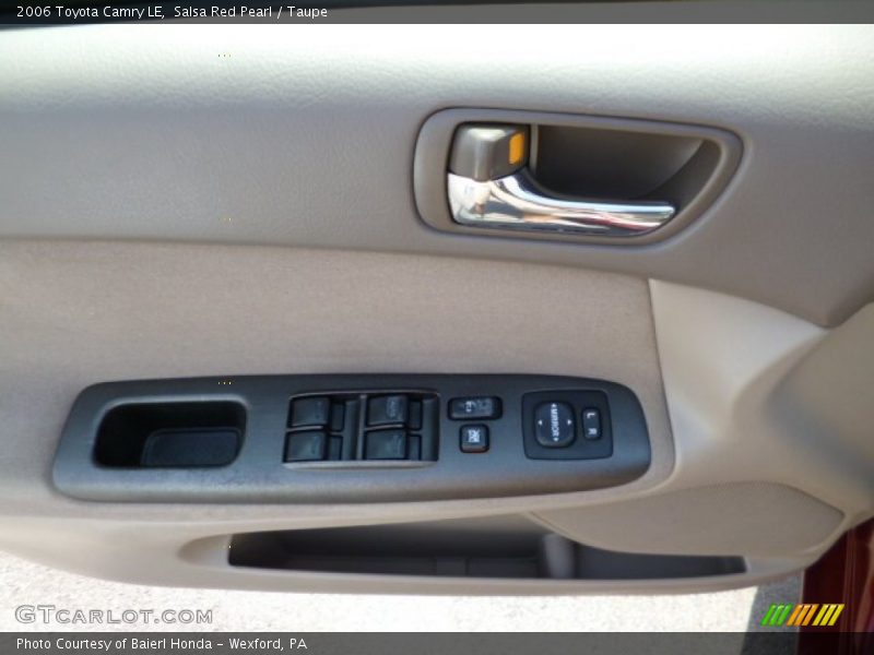 Salsa Red Pearl / Taupe 2006 Toyota Camry LE