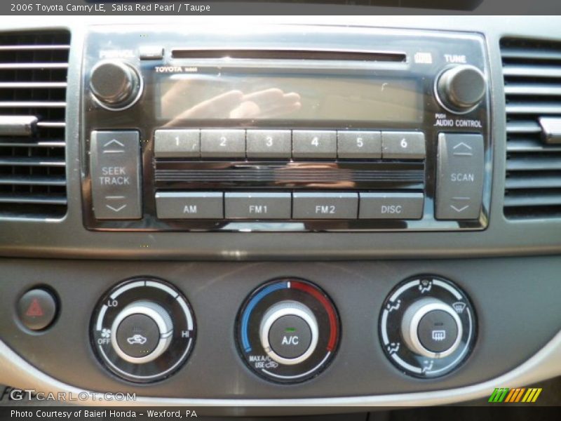 Salsa Red Pearl / Taupe 2006 Toyota Camry LE