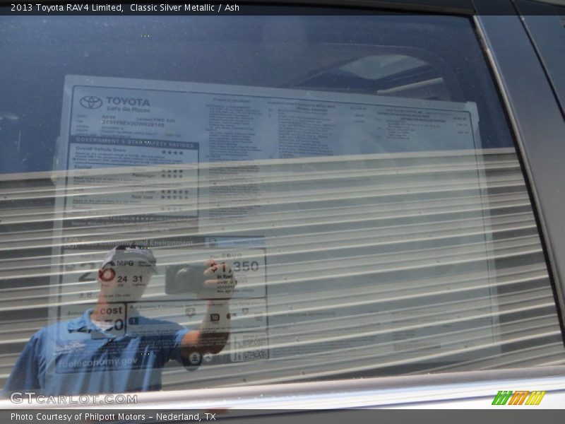 Classic Silver Metallic / Ash 2013 Toyota RAV4 Limited