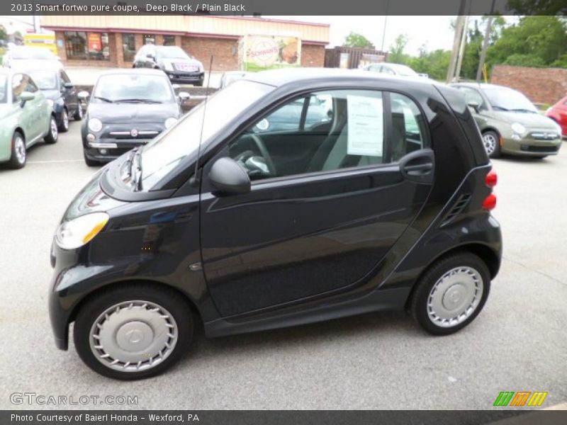 Deep Black / Plain Black 2013 Smart fortwo pure coupe