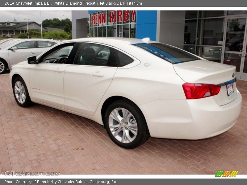 White Diamond Tricoat / Jet Black/Dark Titanium 2014 Chevrolet Impala LT