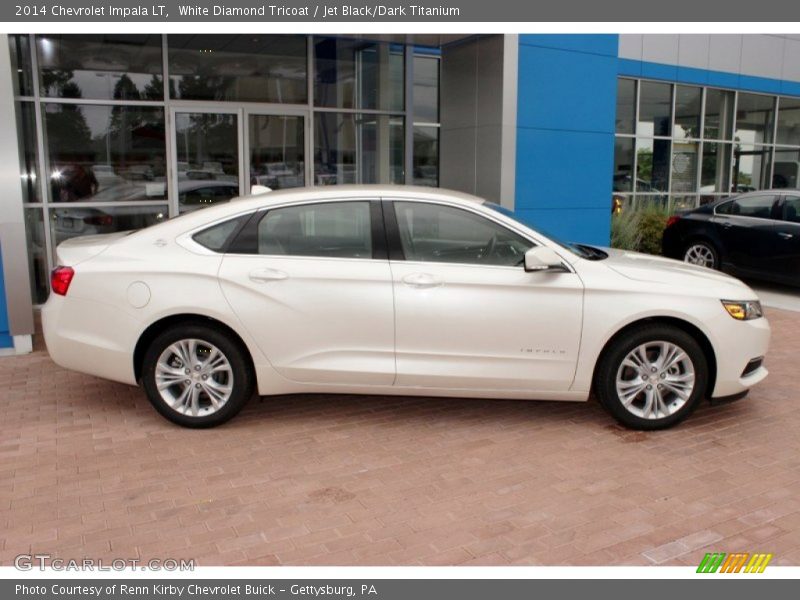 White Diamond Tricoat / Jet Black/Dark Titanium 2014 Chevrolet Impala LT