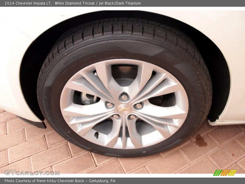 White Diamond Tricoat / Jet Black/Dark Titanium 2014 Chevrolet Impala LT