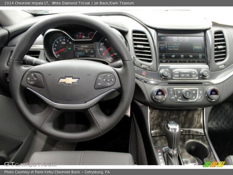 White Diamond Tricoat / Jet Black/Dark Titanium 2014 Chevrolet Impala LT