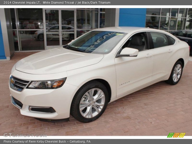 White Diamond Tricoat / Jet Black/Dark Titanium 2014 Chevrolet Impala LT