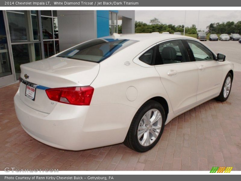 White Diamond Tricoat / Jet Black/Dark Titanium 2014 Chevrolet Impala LT