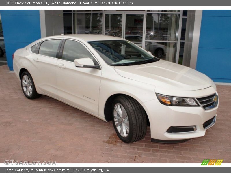 White Diamond Tricoat / Jet Black/Dark Titanium 2014 Chevrolet Impala LT