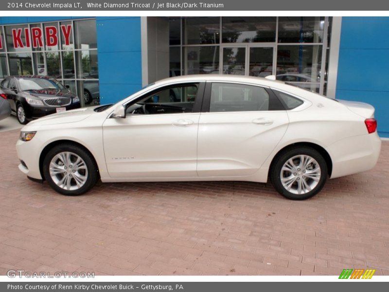 White Diamond Tricoat / Jet Black/Dark Titanium 2014 Chevrolet Impala LT