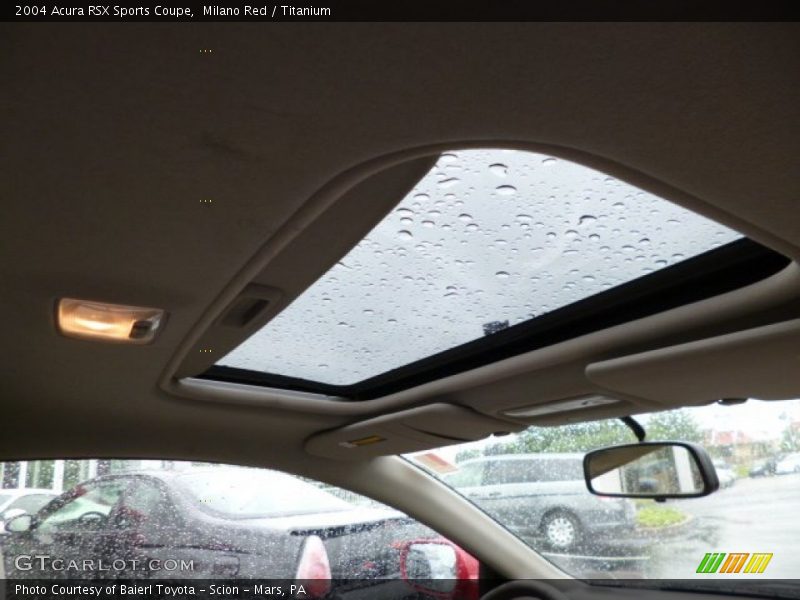 Sunroof of 2004 RSX Sports Coupe