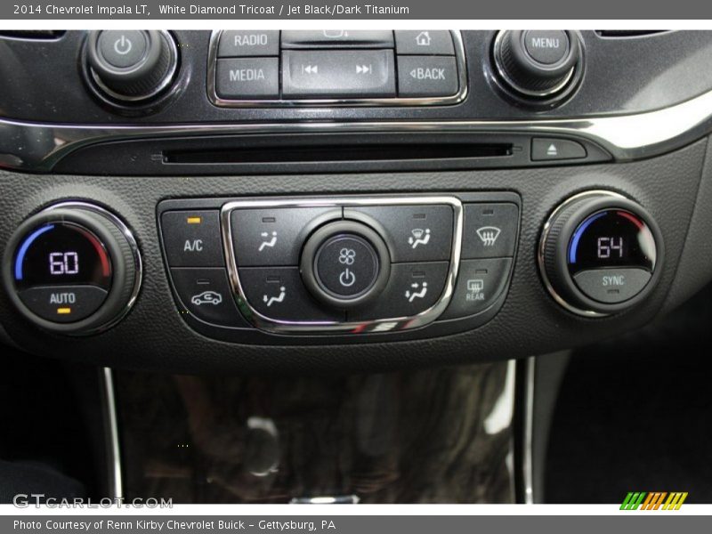 White Diamond Tricoat / Jet Black/Dark Titanium 2014 Chevrolet Impala LT