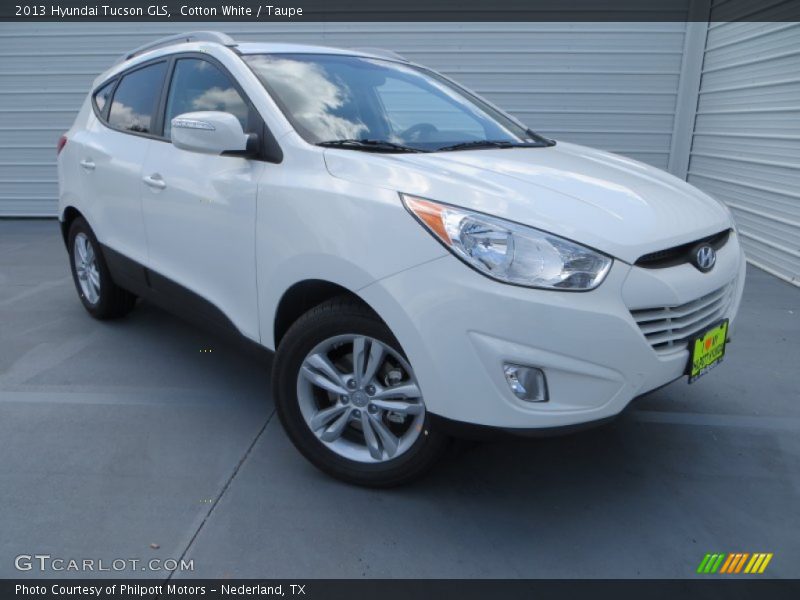 Cotton White / Taupe 2013 Hyundai Tucson GLS