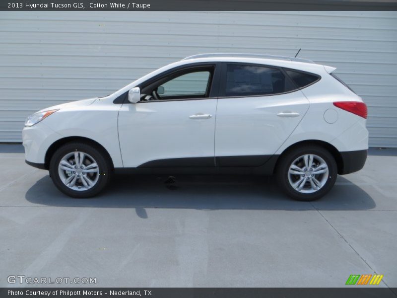 Cotton White / Taupe 2013 Hyundai Tucson GLS