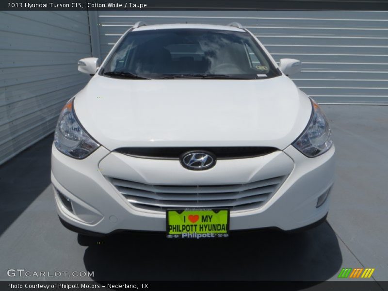 Cotton White / Taupe 2013 Hyundai Tucson GLS