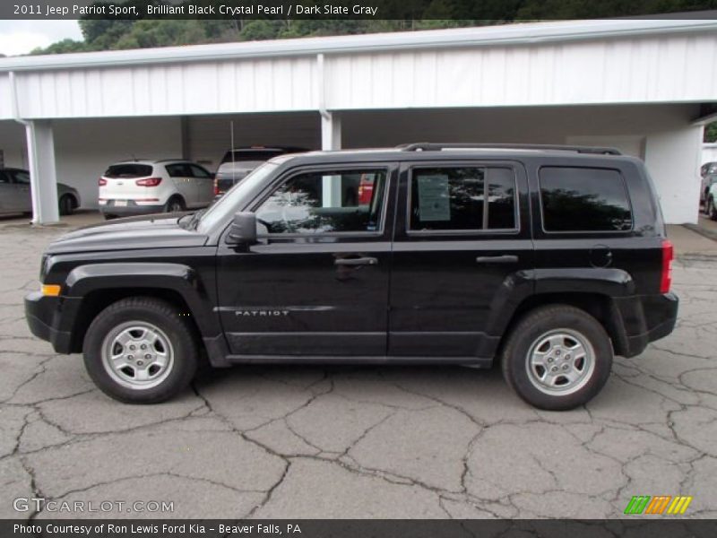 Brilliant Black Crystal Pearl / Dark Slate Gray 2011 Jeep Patriot Sport