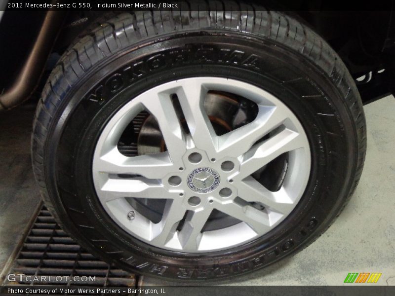 Iridium Silver Metallic / Black 2012 Mercedes-Benz G 550
