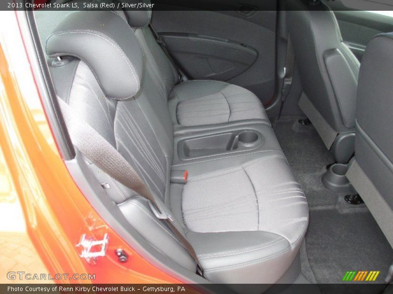 Salsa (Red) / Silver/Silver 2013 Chevrolet Spark LS
