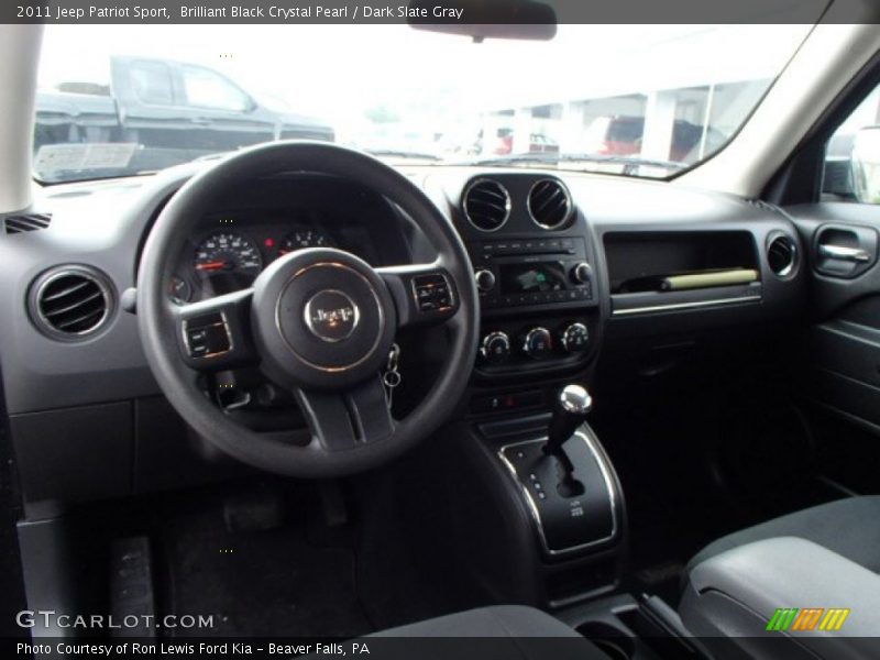 Brilliant Black Crystal Pearl / Dark Slate Gray 2011 Jeep Patriot Sport