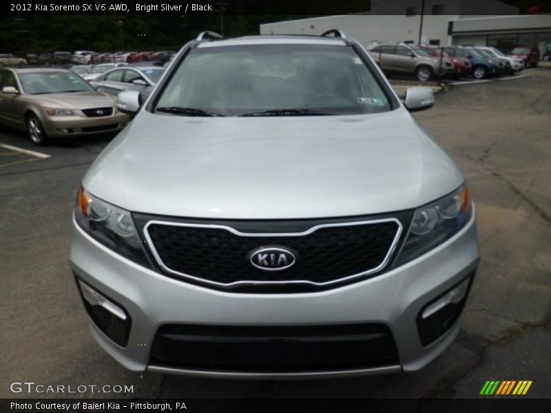 Bright Silver / Black 2012 Kia Sorento SX V6 AWD