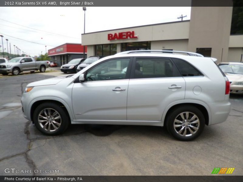 Bright Silver / Black 2012 Kia Sorento SX V6 AWD