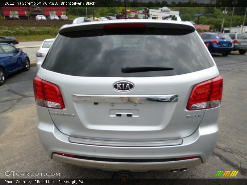 Bright Silver / Black 2012 Kia Sorento SX V6 AWD