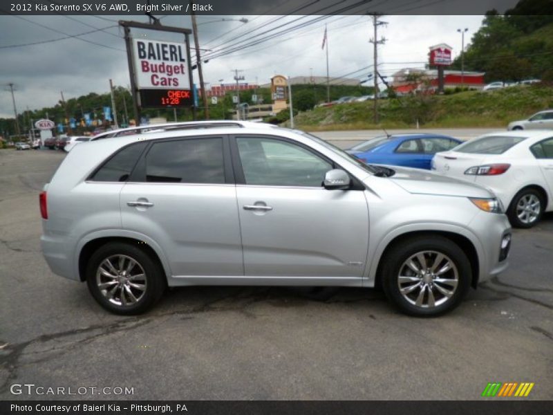 Bright Silver / Black 2012 Kia Sorento SX V6 AWD