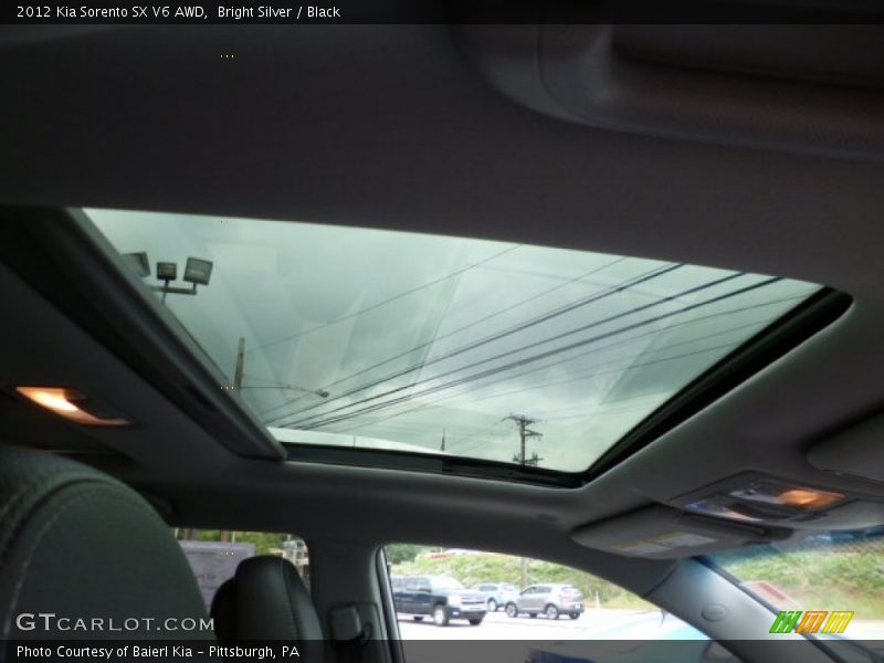 Bright Silver / Black 2012 Kia Sorento SX V6 AWD