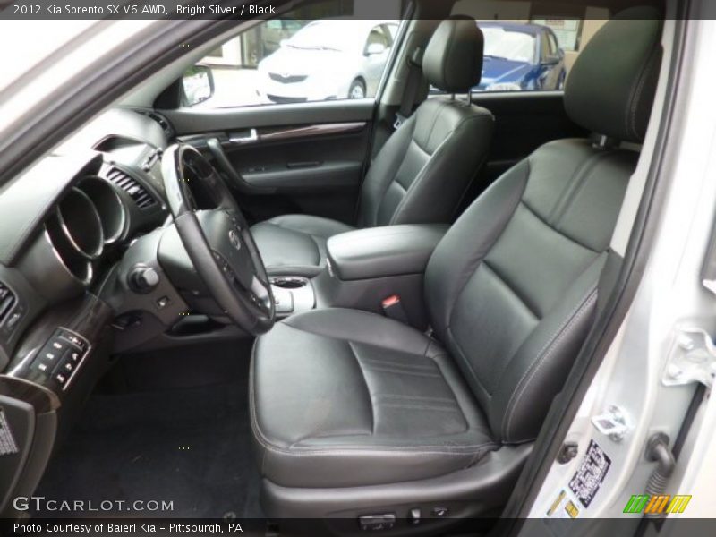 Front Seat of 2012 Sorento SX V6 AWD
