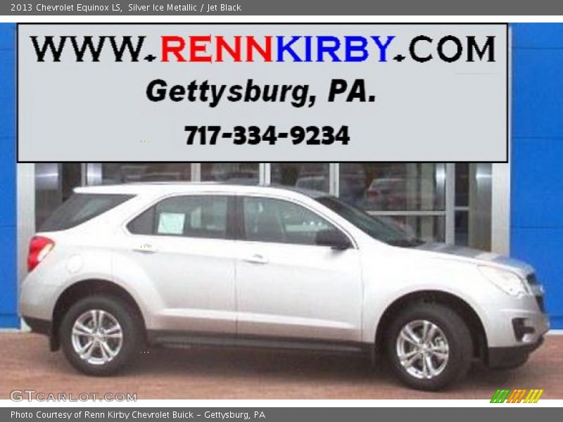 Silver Ice Metallic / Jet Black 2013 Chevrolet Equinox LS