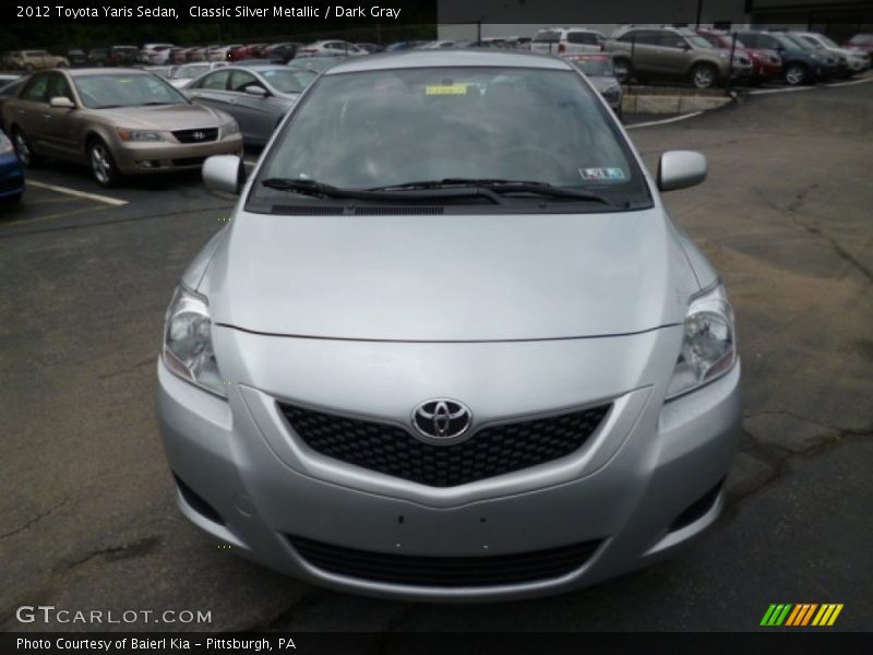 Classic Silver Metallic / Dark Gray 2012 Toyota Yaris Sedan