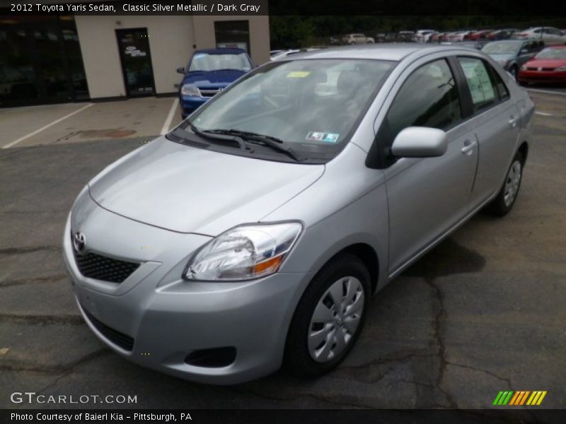 Classic Silver Metallic / Dark Gray 2012 Toyota Yaris Sedan