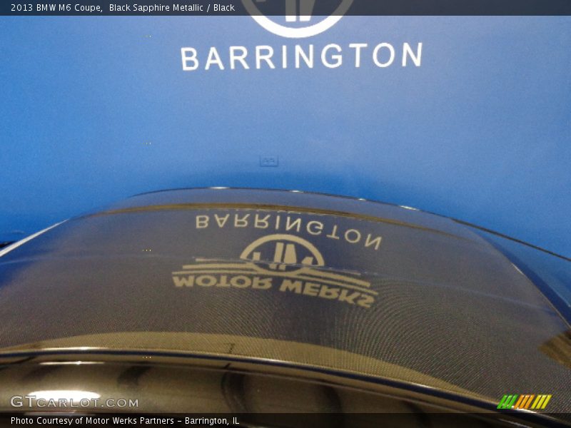 Black Sapphire Metallic / Black 2013 BMW M6 Coupe