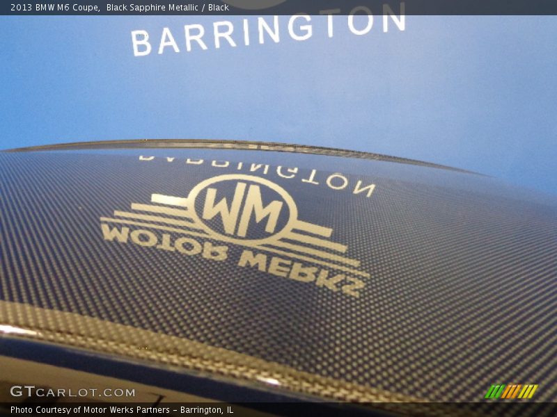 Black Sapphire Metallic / Black 2013 BMW M6 Coupe