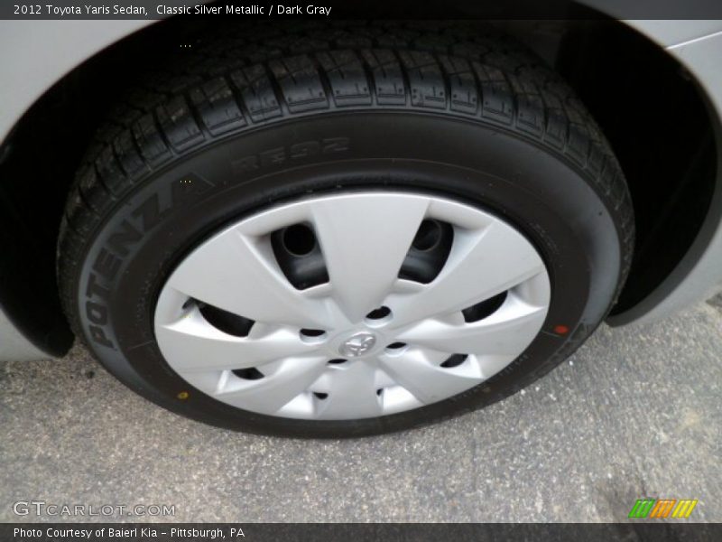 Classic Silver Metallic / Dark Gray 2012 Toyota Yaris Sedan