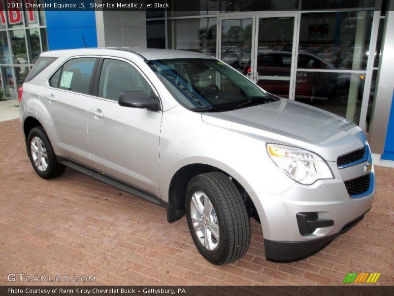 Silver Ice Metallic / Jet Black 2013 Chevrolet Equinox LS